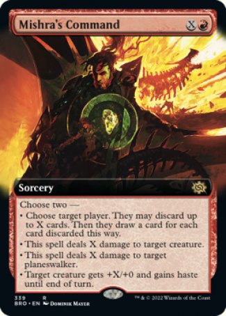 (339) Magic The Gathering The Brothers' War: Extras Single: Mishra's Command Holo Rare