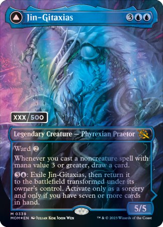 (339) Magic The Gathering March of the Machine: Extras Single: Jin-Gitaxias // The Great Synthesis (V.2)  Mythic