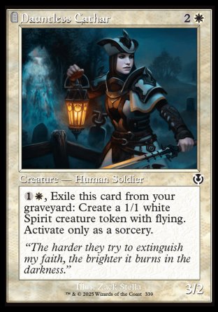 (339) Magic The Gathering Innistrad Remastered: Extras Single: Dauntless Cathar Holo Common