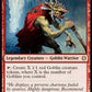 (339) Magic The Gathering Jumpstart Single: Krenko, Mob Boss  Rare