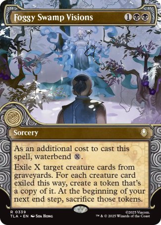 (339) Magic The Gathering Magic: The Gathering | Avatar: The Last Airbender: Extras Single: Foggy Swamp Visions  Rare
