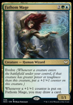(339) Magic The Gathering Commander: Streets of New Capenna Single: Fathom Mage  Rare