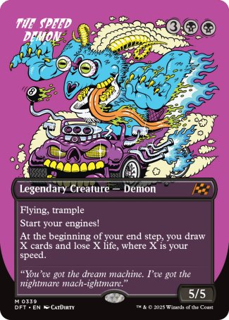(339) Magic The Gathering Aetherdrift: Extras Single: The Speed Demon  Mythic