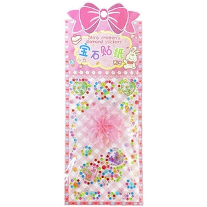 3D Rhinestone Gem Stickers: Flower Lace 2