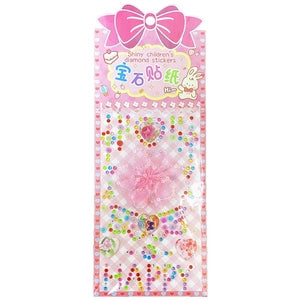 3D Rhinestone Gem Stickers:  Flower Lace 3