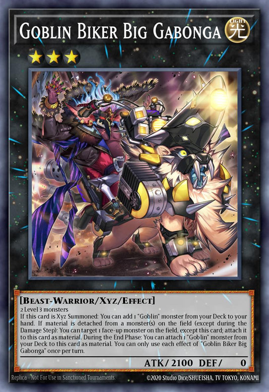 (002) YuGiOh TCG MP25: 2025 Mega-Pack Tin Single: Goblin Biker Big Gabonga  Starlight Rare