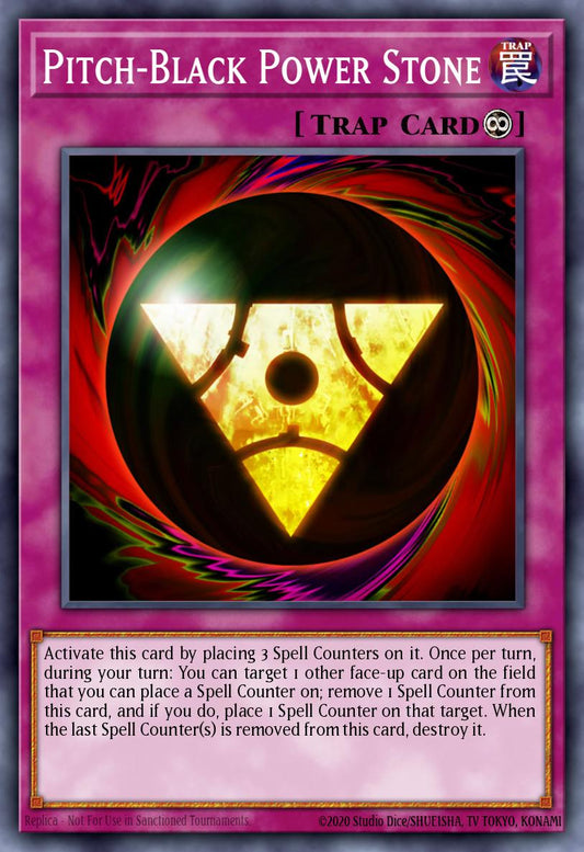 (095) YuGiOh TCG MFC: Magician's Force Single: Pitch-Black Power Stone  Common