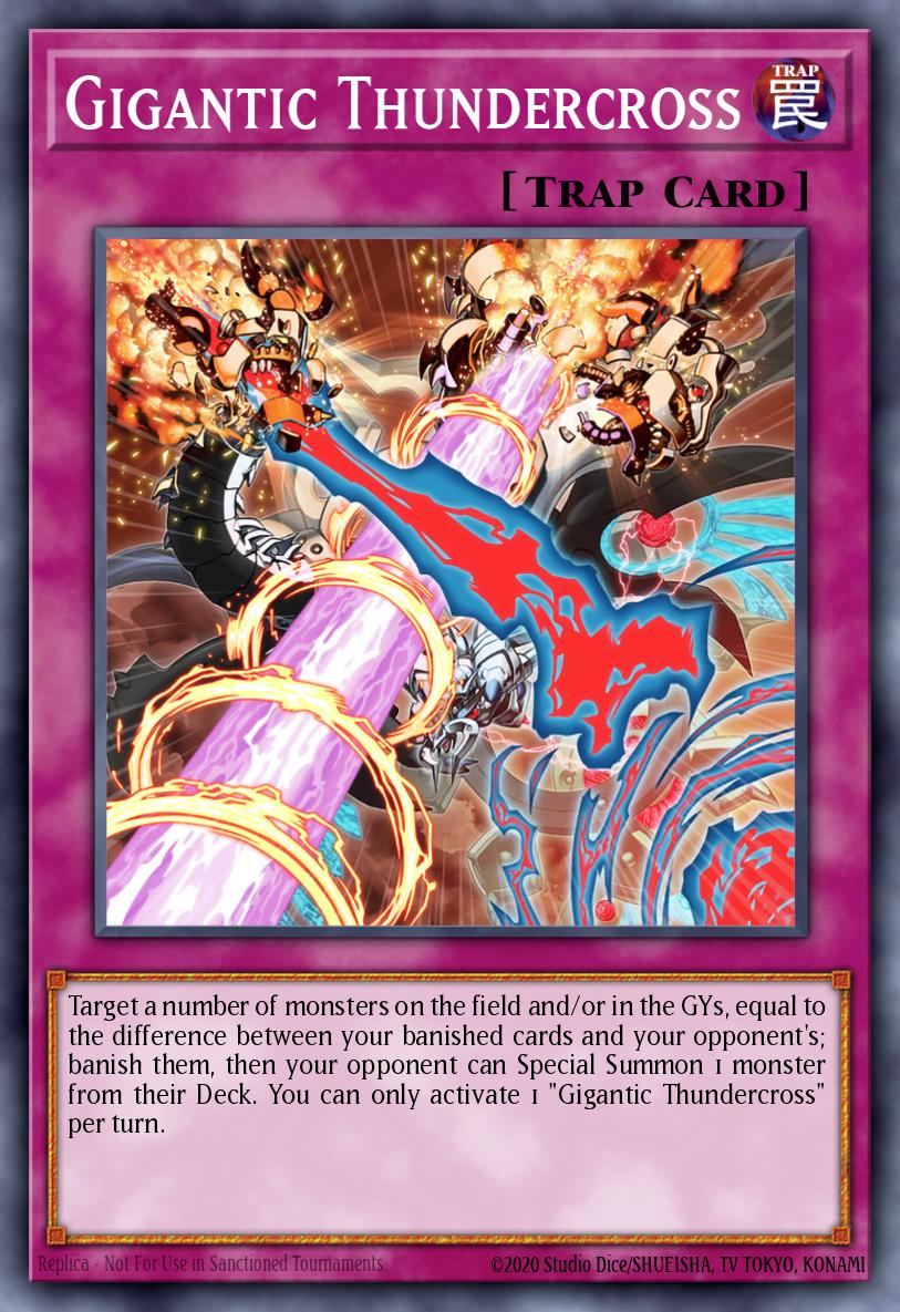 (329) YuGiOh TCG MP24: 25th Anniversary Tin: Dueling Mirrors Single: Gigantic Thundercross  Common