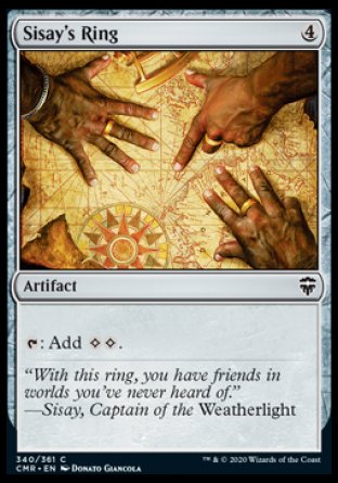 (340/361) Magic The Gathering Commander Legends Single: Sisay's Ring  Common