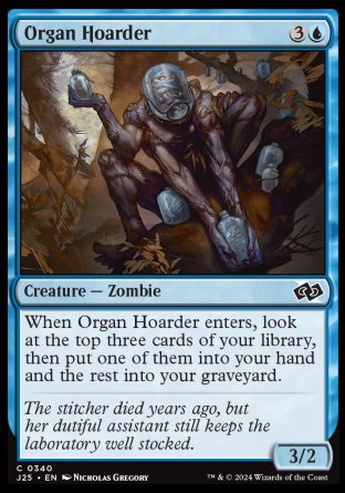 (340) Magic The Gathering Foundations Jumpstart Single: Organ Hoarder  Common