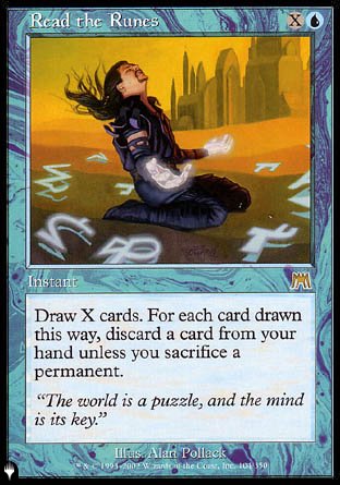 (104) Magic The Gathering The List Single: Read the Runes  Rare