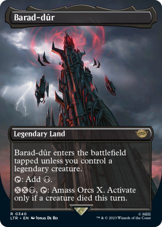 (340) Magic The Gathering The Lord of the Rings: Tales of Middle-earth: Extras Single: Barad-d������r (V.1)  Rare