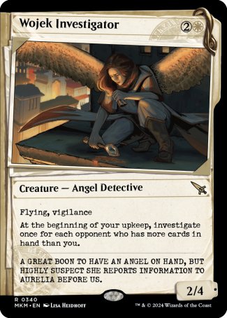 (340) Magic The Gathering Murders at Karlov Manor: Extras Single: Wojek Investigator  Rare