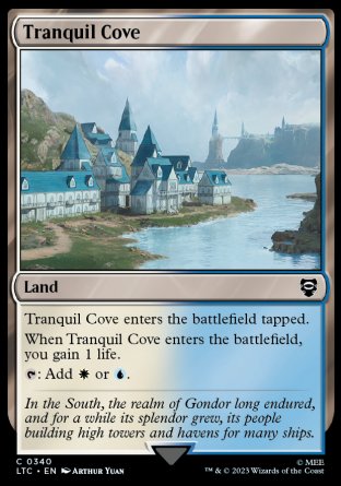 (340) Magic The Gathering Commander: The Lord of the Rings: Tales of Middle-earth Single: Tranquil Cove  Common