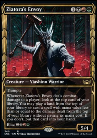 (340) Magic The Gathering Streets of New Capenna: Extras Single: Ziatora's Envoy (V.1)  Rare