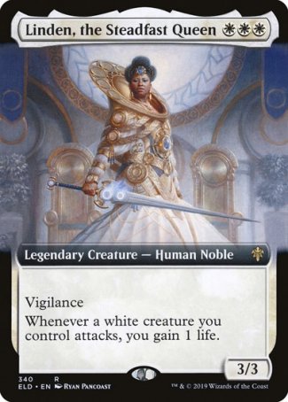 (340) Magic The Gathering Throne of Eldraine: Extras Single: Linden, the Steadfast Queen  Rare