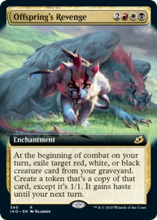 (340) Magic The Gathering Ikoria: Lair of Behemoths: Extras Single: Offspring's Revenge  Rare