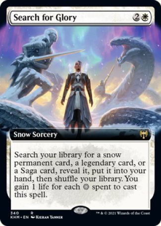 (340) Magic The Gathering Kaldheim: Extras Single: Search for Glory  Rare