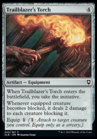 (340) Magic The Gathering Commander Legends: Battle for Baldur's Gate Single: Trailblazer's Torch  Common