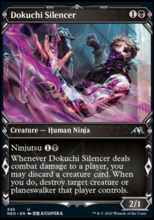 (340) Magic The Gathering Kamigawa: Neon Dynasty: Extras Single: Dokuchi Silencer  Uncommon