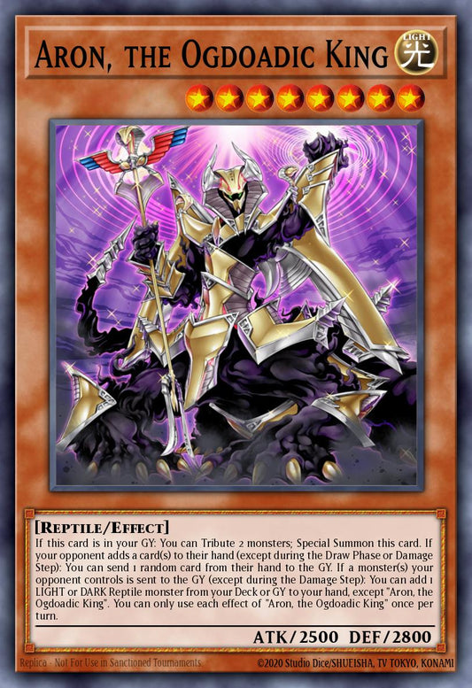 (007) YuGiOh TCG ANGU: Ancient Guardians Single: Aron, the Ogdoadic King (V.2 - Collectors Rare)  Collectors Rare