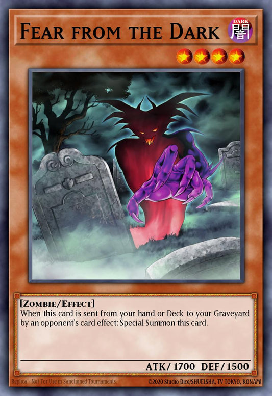 (EN025) YuGiOh TCG DCR: Dark Crisis Single: Fear from the Dark (V.2 - Rare)  Rare