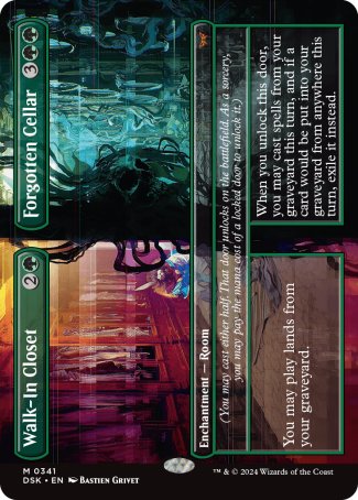 (341) Magic The Gathering Duskmourn: House of Horror: Extras Single: Walk-In Closet // Forgotten Cellar  Mythic