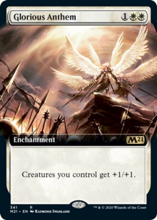 (341) Magic The Gathering Core 2021: Extras Single: Glorious Anthem  Rare