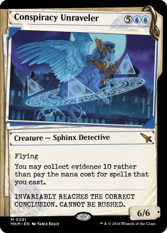 (341) Magic The Gathering Murders at Karlov Manor: Extras Single: Conspiracy Unraveler (V.1)  Mythic