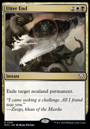 (341) Magic The Gathering Commander: March of the Machine Single: Utter End  Rare