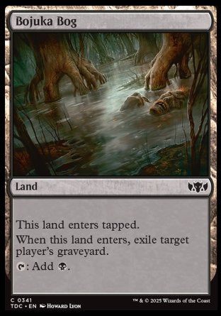 (341) Magic The Gathering Commander: Tarkir: Dragonstorm Single: Bojuka Bog  Common