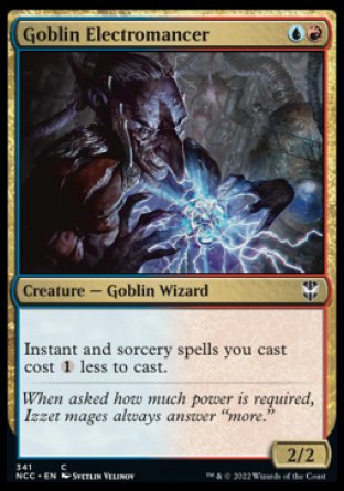 (341) Magic The Gathering Commander: Streets of New Capenna Single: Goblin Electromancer  Common