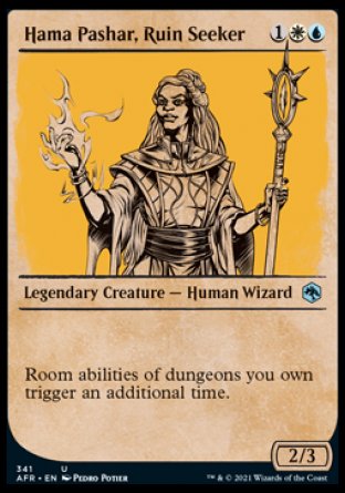 (341) Magic The Gathering Adventures in the Forgotten Realms: Extras Single: Hama Pashar, Ruin Seeker Holo Uncommon