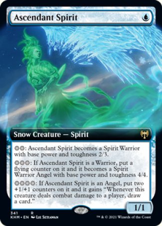 (341) Magic The Gathering Kaldheim: Extras Single: Ascendant Spirit Holo Rare