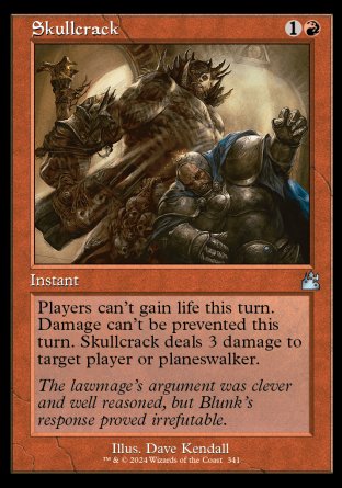 (341) Magic The Gathering Ravnica Remastered: Extras Single: Skullcrack  Holo Uncommon