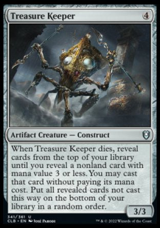 (341) Magic The Gathering Commander Legends: Battle for Baldur's Gate Single: Treasure Keeper Holo Uncommon