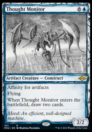 (341) Magic The Gathering Modern Horizons 2: Extras Single: Thought Monitor Holo Rare