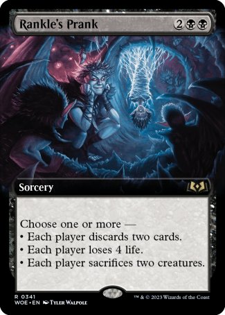 (341) Magic The Gathering Wilds of Eldraine: Extras Single: Rankle's Prank Holo Rare