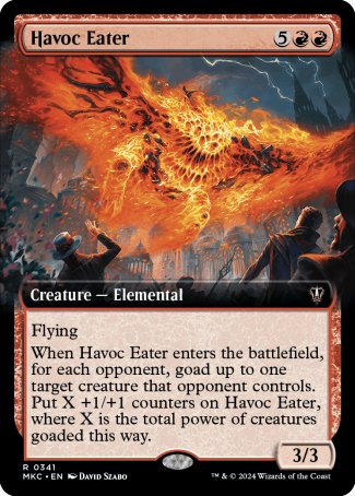 (341) Magic The Gathering Commander: Murders at Karlov Manor: Extras Single: Havoc Eater  Rare
