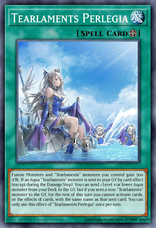(179) YuGiOh TCG MP24: 25th Anniversary Tin: Dueling Mirrors Single: Tearlaments Perlegia  Ultra Rare