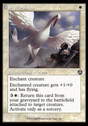(342) Magic The Gathering Innistrad Remastered: Extras Single: Gryff's Boon Holo Uncommon