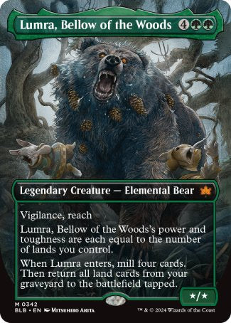 (342) Magic The Gathering Bloomburrow: Extras Single: Lumra, Bellow of the Woods (V.2) Holo Mythic