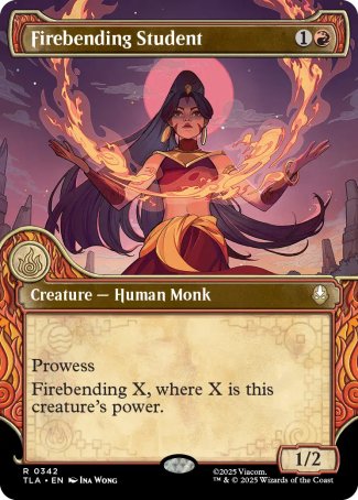 (342) Magic The Gathering Magic: The Gathering | Avatar: The Last Airbender: Extras Single: Firebending Student  Rare