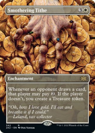 (342) Magic The Gathering Double Masters 2022: Extras Single: Smothering Tithe (V.1) Holo Rare