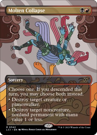 (342) Magic The Gathering The Lost Caverns of Ixalan: Extras Single: Molten Collapse Holo Rare