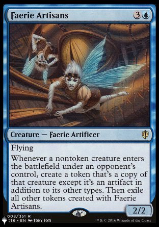 (008) Magic The Gathering The List Single: Faerie Artisans  Rare
