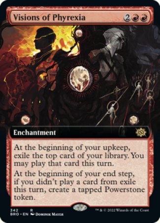 (342) Magic The Gathering The Brothers' War: Extras Single: Visions of Phyrexia Holo Rare