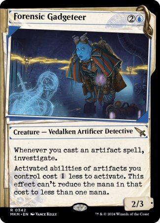 (342) Magic The Gathering Murders at Karlov Manor: Extras Single: Forensic Gadgeteer Holo Rare