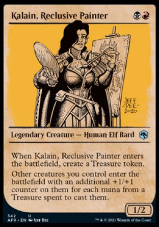 (342) Magic The Gathering Adventures in the Forgotten Realms: Extras Single: Kalain, Reclusive Painter Holo Uncommon