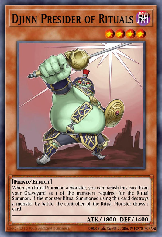 (038) YuGiOh TCG SOVR: Stardust Overdrive Single: Djinn Presider of Rituals  Rare